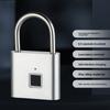 Портативный водонепроницаемый замок-навес с отпечатком пальца, USB-перезаряжаемый, бесключевой, умный замок, для шкафчика в спортзале, школьного рюкзака, цинковый сплав, безопасность