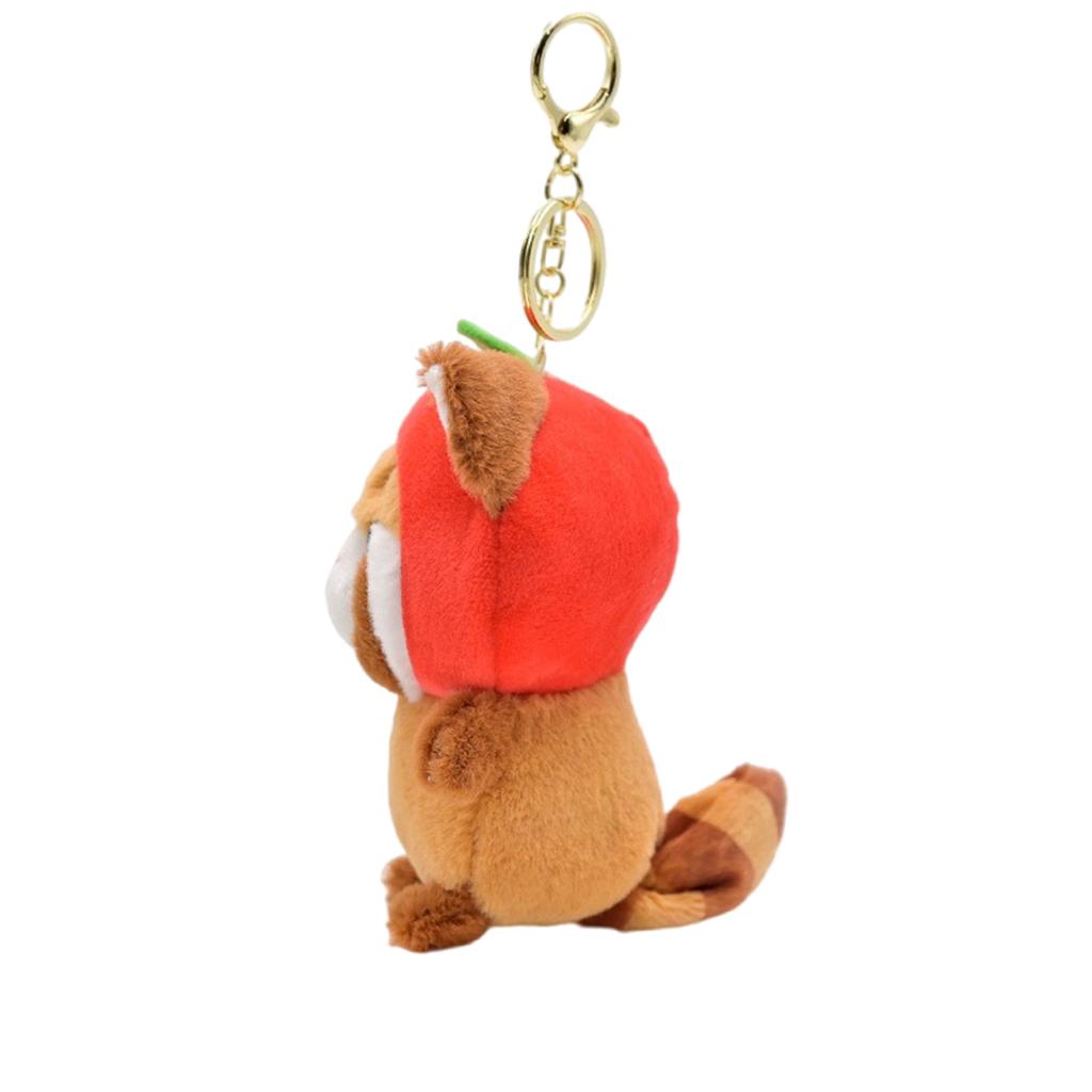 Мультяшный плюшевый брелок в виде енота, милый кулон, брелок для ключей, подвесной орнамент, держатель для ключей, рюкзак, сумка, подвеска для девочек и женщин