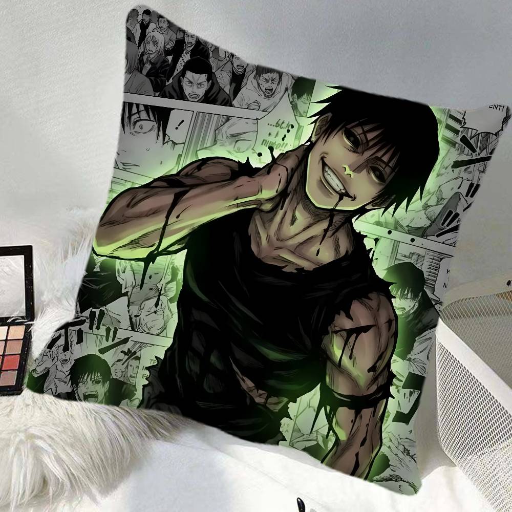 Anime KKaisen Pillow Case Square Pillow Bedroom Sofa Leisure Comfort Cushion Car Home Decoration