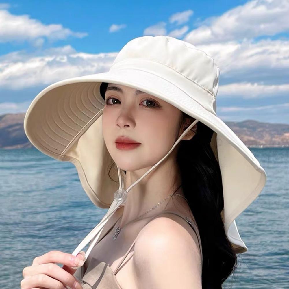 Summer Fishing Hat with Neck Cover Safari Cap 2025 Sun Bucket Hat For Women Girls