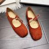 Fashion Women Square Toe Flats Loafers Shoes Fashion New Summer Sandals 2025 Elegant Trend Woman Sneakers Walking Lace Up Mujer Zapatos