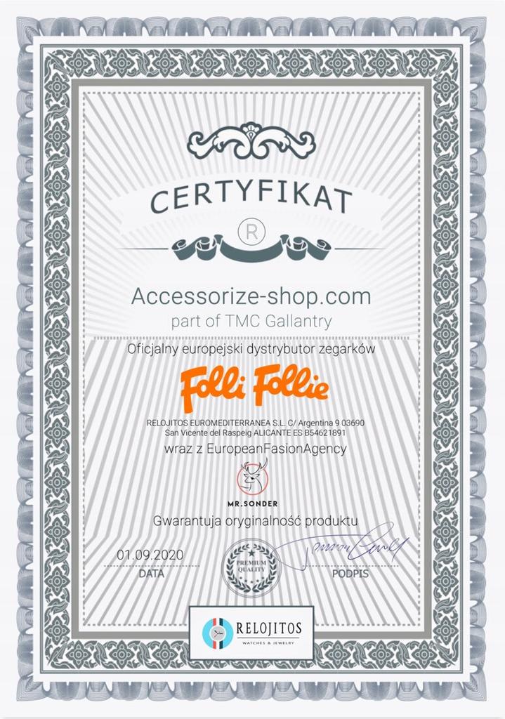 Zegarek FOLLI FOLLIE WF15A031SPW. Kwarcowy, Kolor biały. Kobieta.
