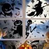 Self-Adhesive Witch Wallpaper Party Decor Halloween Decor Glass Sticker Window Sticker