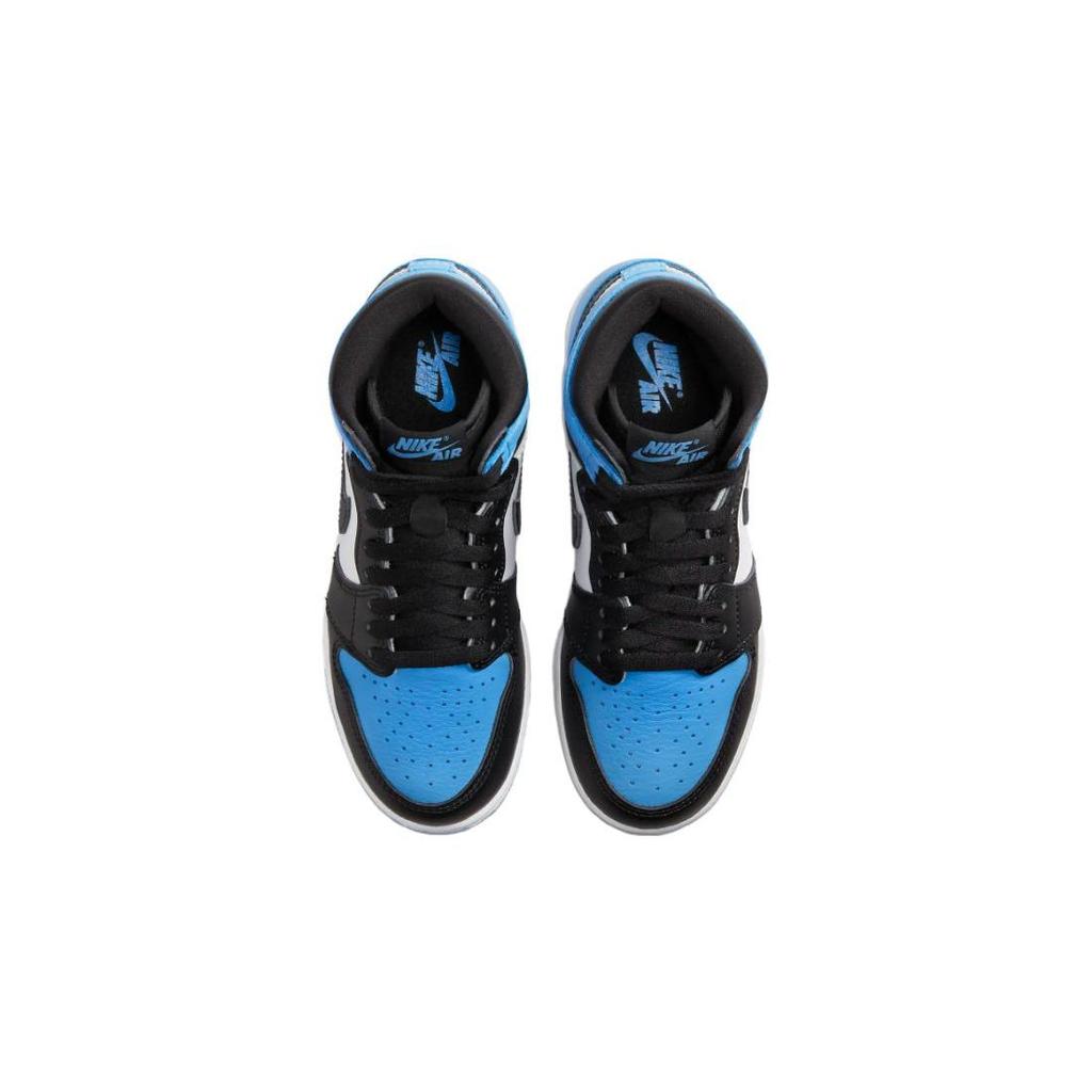 Детские кроссовки Air Jordan 1 Retro High OG GS UNC Toe Blue University-Blue Black FD1437-400