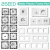 BSEED Plastic Frames Modules HDMI ST TL CAT6 Socket Parts DIY Combination EU FR RU Standard Sockets USB Typle-C Charge E-Series