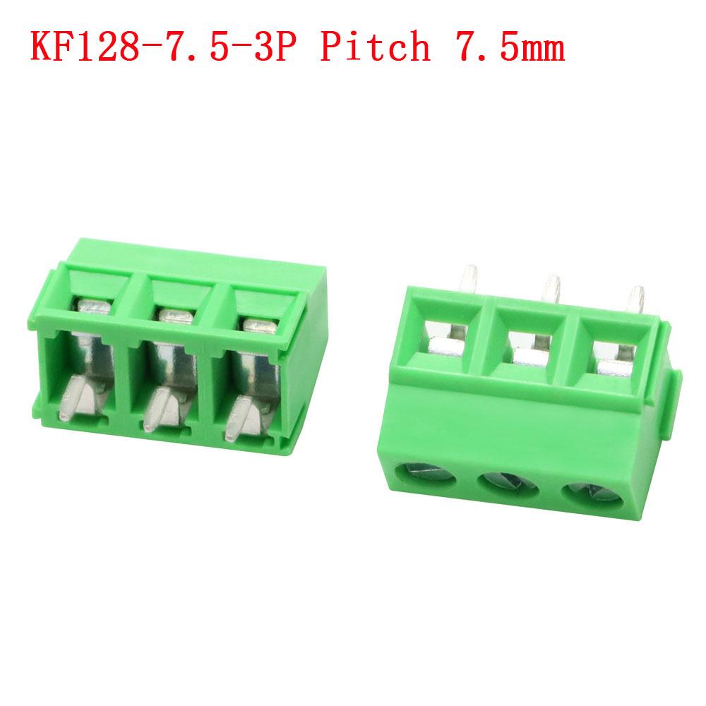 KF103/126/128/301/350/396-2Pin/3Pin 2.54/3.5/3.81/3.96/5.0/7.5mm Промежуточный блок Сращивание клеммы Винтовой тип PCB Винтовая клемма