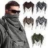 Stylish Shemagh Scarf Fringed Checker Arab Shawl for Men Women Muslims Dustproof Headwrap Desert Neckscarf