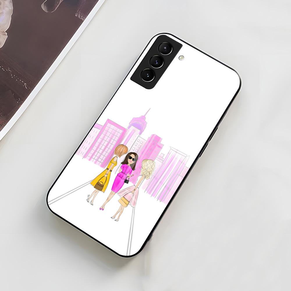 S-Sex And The City TV Phone Case For Samsung A56 A36 A26 A16 A15 A25 A35 A55 A14 A34 A24 A54 Glass Case