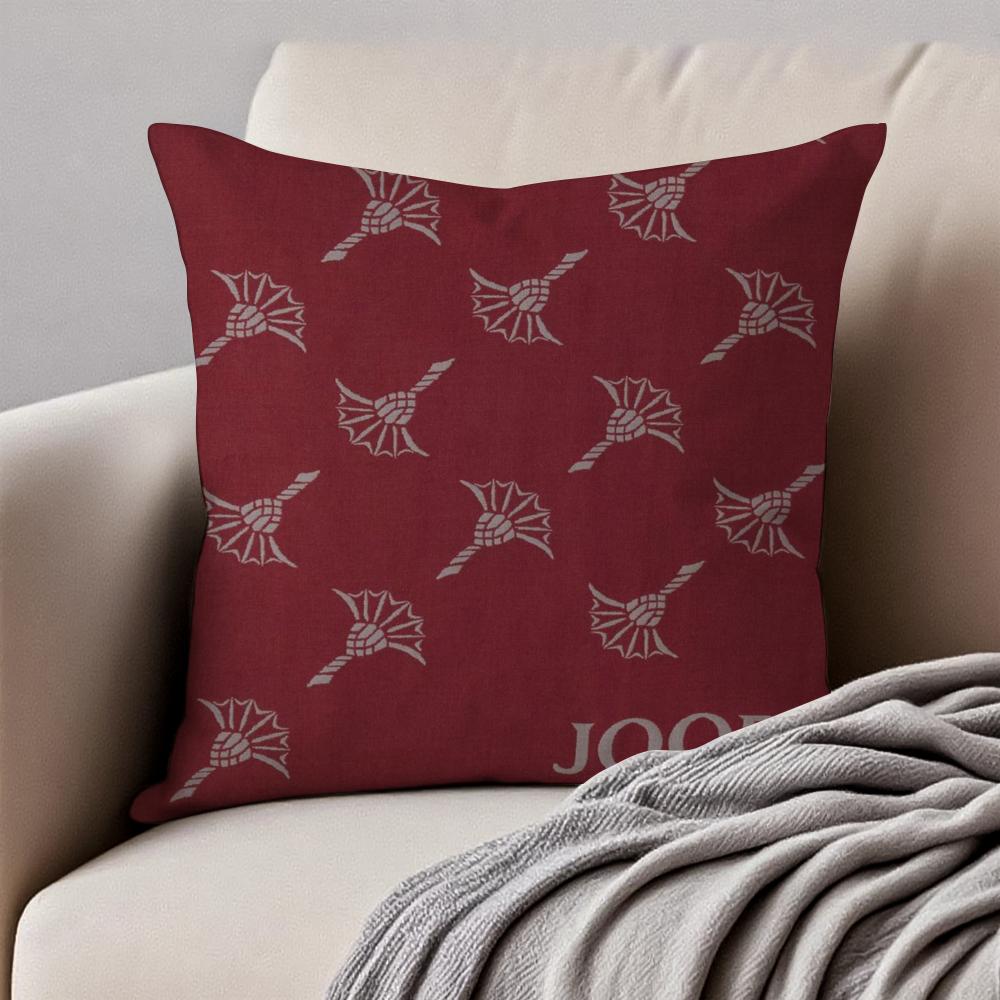 German Luxury Fashion Brand JJOOP Cushion Cover Pillowcase Antidustmite Invisible Zipper Short Plush Sofa Cushion