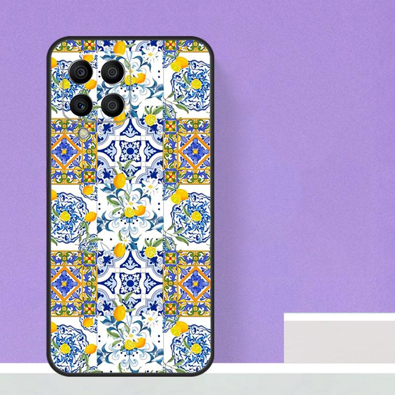 Mediterranean Lemon For Samsung Galaxy M21 M51 M12 M32 M52 M13 M23 M33 M53 M34 M54 M30s M31s M15 M55 M20 Case