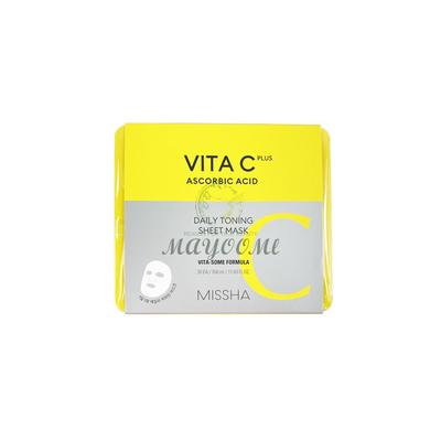 Vita C Plus ежедневная тонизирующая тканевая маска 350 мл / 30 листов