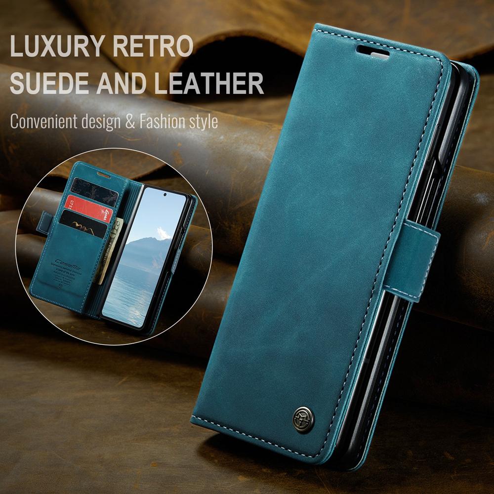 Кожаный чехол-книжка Retor с защитой от падений для Samsung Galaxy Z Fold 6 5 4 Fold6, противоударный чехол для телефона, держатель для карт, бампер