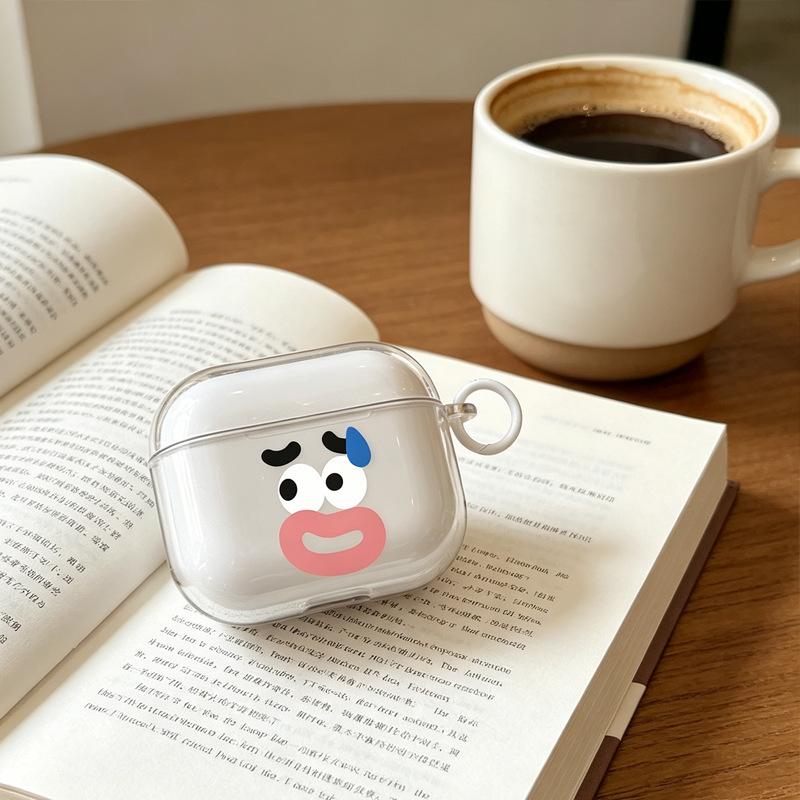 Забавный эмодзи сосиски, совместимый с защитным чехлом для Apple AirPods 1/1/1 Gen, Pro, Bluetooth-наушниками, мягкий чехол