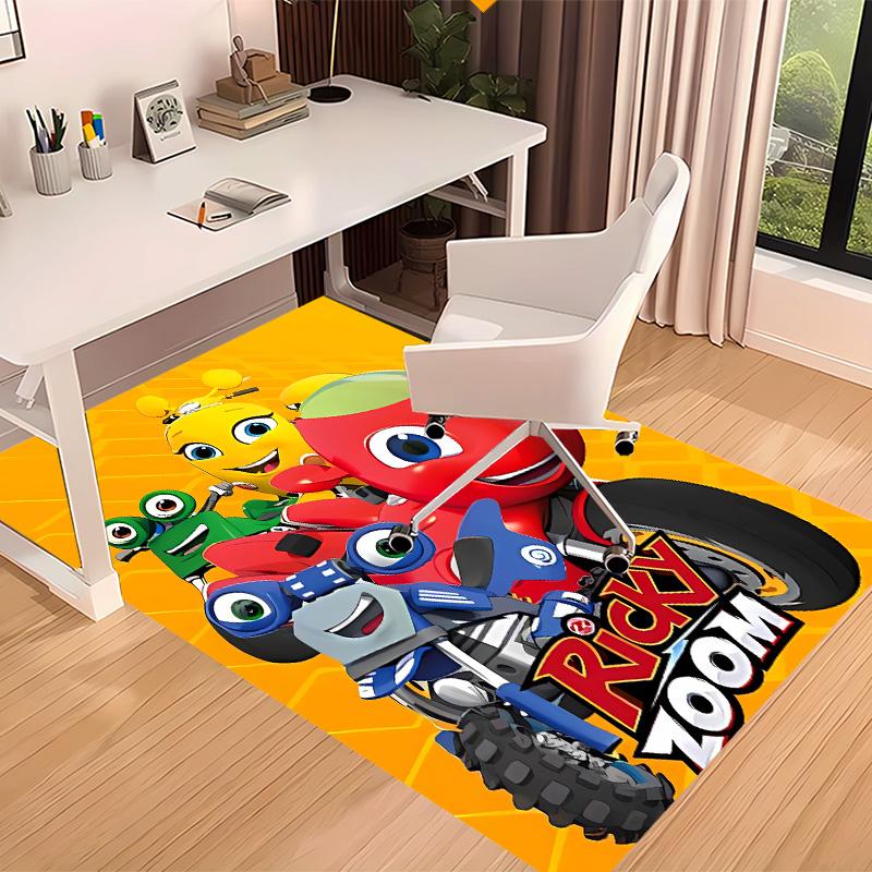 Ricky Zoom2 Printed Absorbent Washable Carpet, Non-Slip Bathroom Mats, Kitchen Rugs, Yoga Mat,Living Room Entrance, Camping Picnic Rugs