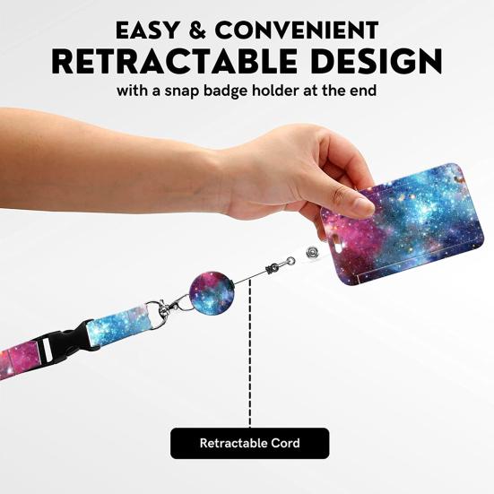 Держатель для бейджа с выдвижным зажимом для катушки для бейджа. Универсальный легкий держатель для удостоверений личности для медсестер, учителей, офисных работников.