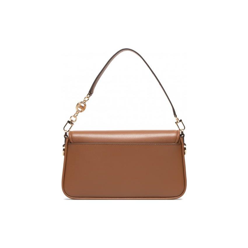 Michael Kors MK Bradshaw Французский Минимализм Однотонный Клапан Винтажная Кожаная Сумка Под Мышку Сумка-Багет Сумка на Плечо Женские сумки 30S1G2BL1L-LUGGAGE