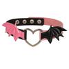 2025 New Punk Bat Wings Choker Necklace For Women Man Heart Chocker Leather Collar Goth Necklace Jewelry Gothic Jewelry Gift