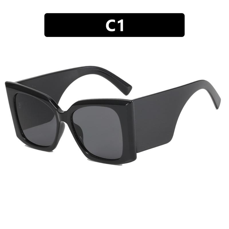 Новая Мода Ретро Крупная Рама Бабочка Кошачий Глаз Солнцезащитные Очки Инстаграм Стиль Универсальные Солнцезащитные Очки Женские Высокое Чувство Lentes Mujer