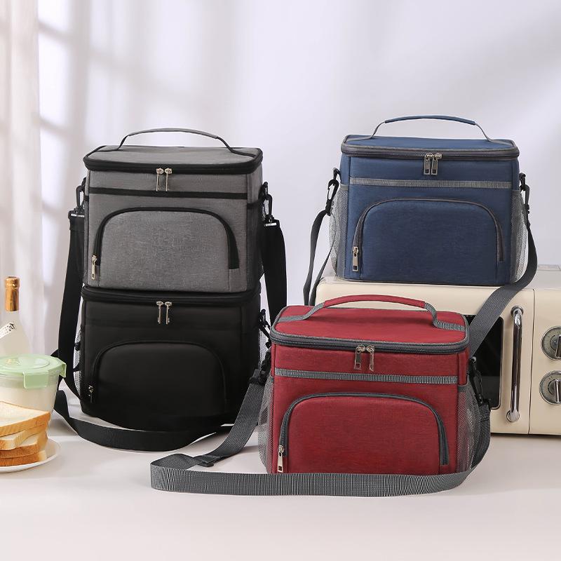 Waterproof Leak-Proof Insulated Picnic Lunch Bag: Portable & Durable for Hot and Cold Meals