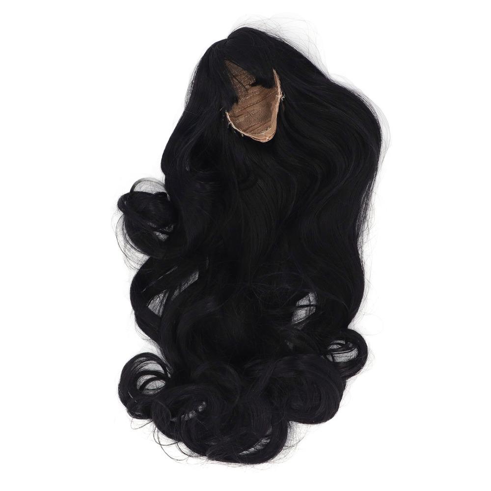 Black Doll Hair Wig Long Curly Hair for BJD Doll Wig Doll Accessories DIY Doll Wig  DIY Replacement
