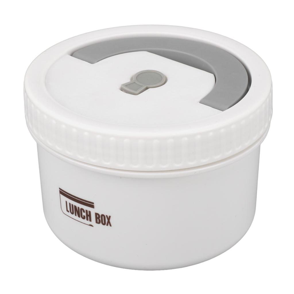 Круглый контейнер для ланча бенто 600 мл из нержавеющей стали, герметичный, не протекающий, с термоизоляцией, портативный для хранения еды