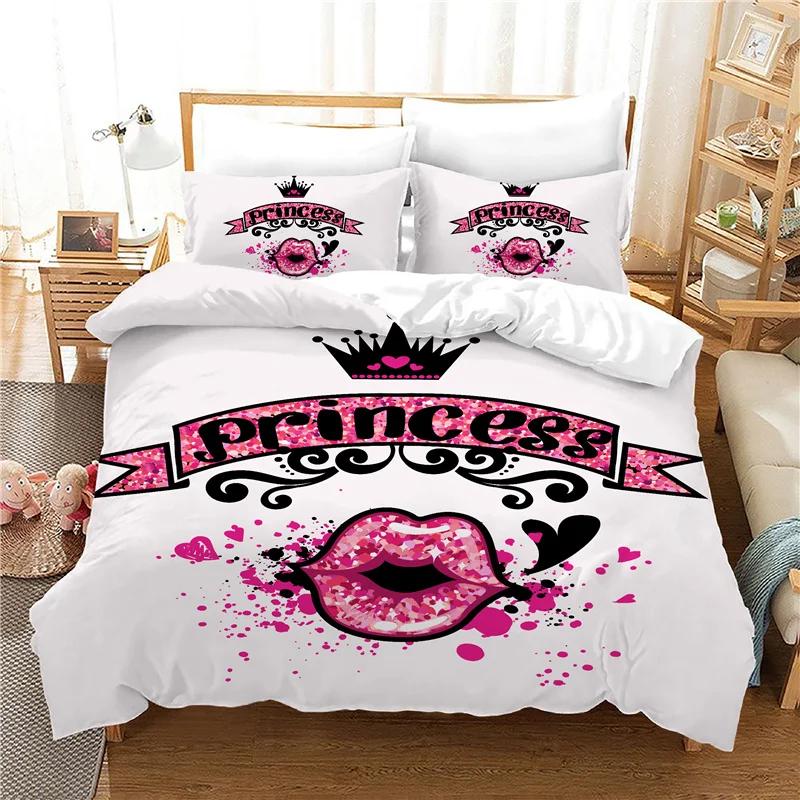 New Bedding Set Print Modern Simple Series Home Textile Bedclothes Microfiber Fabric Beddings Cute Single 140x210cm BedCover