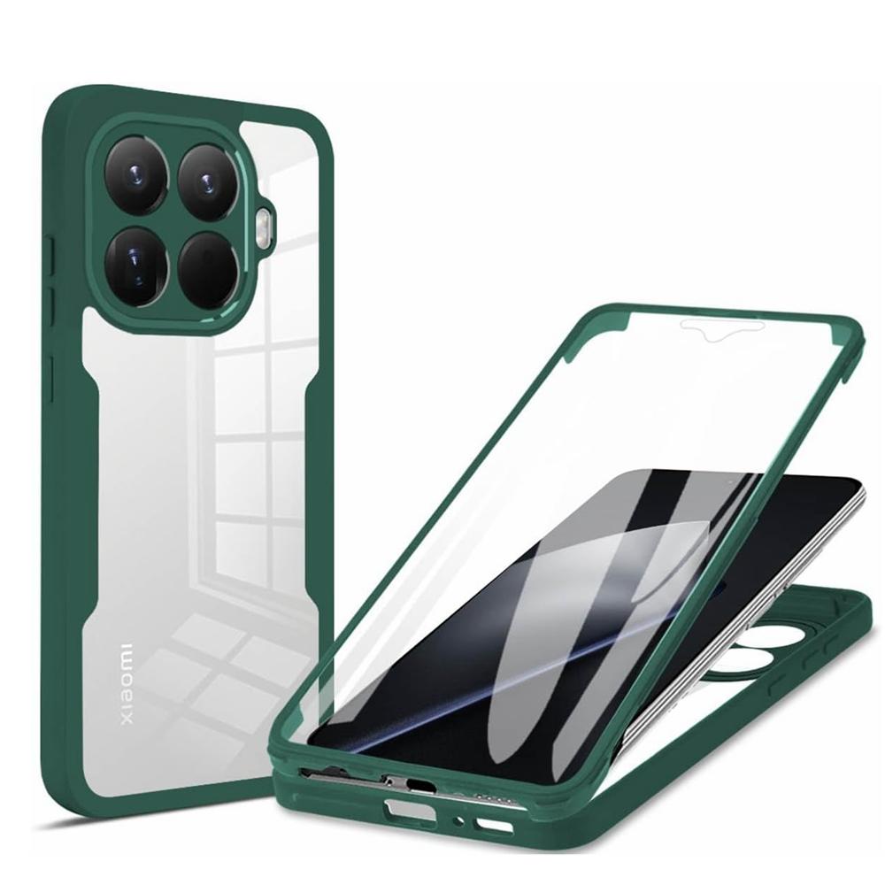 Чехол на весь корпус для Xiaomi 15T Pro 14T 15 13T Pro 14 12T 11T Прозрачная крышка на 360 градусов Встроенная защитная пленка для экрана