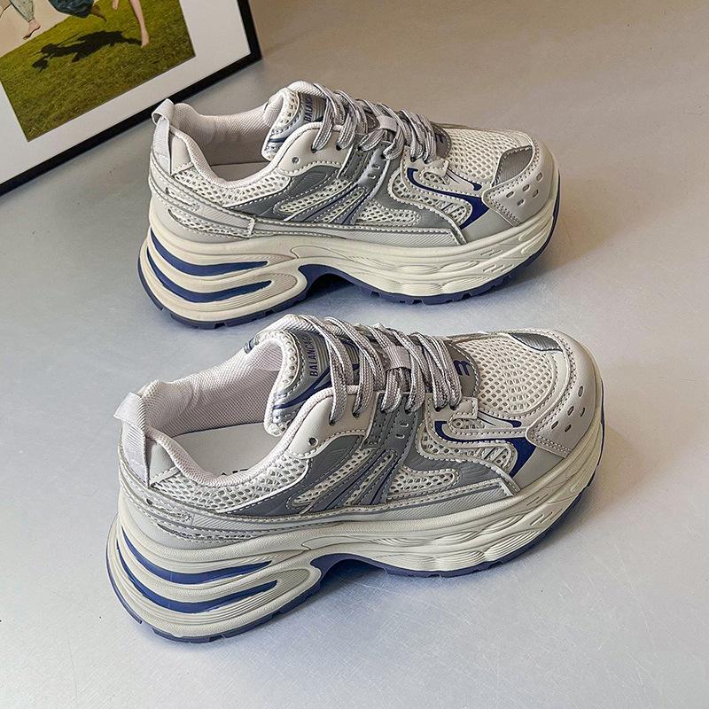 Кроссовки Dad shoes женские 2024 новые повседневные спортивные туфли с толстой подошвой, амортизация, легкие модные универсальные кроссовки