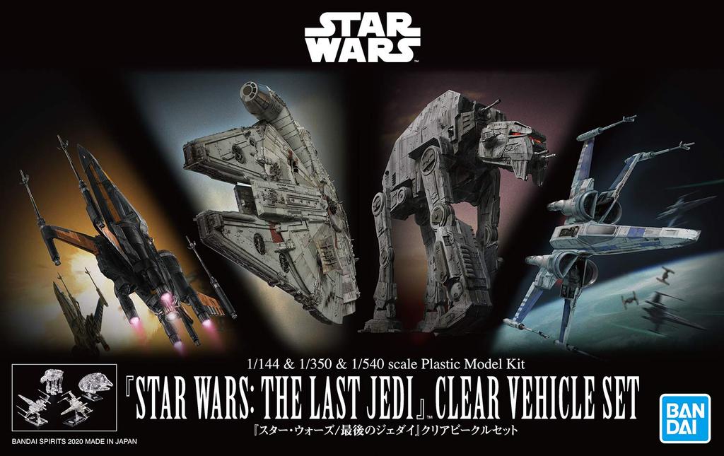 Star Wars The Last Clear Vehicle Set Plastic Model 1/144 & 1/350 & 1/540 "Star Wars Jedi"