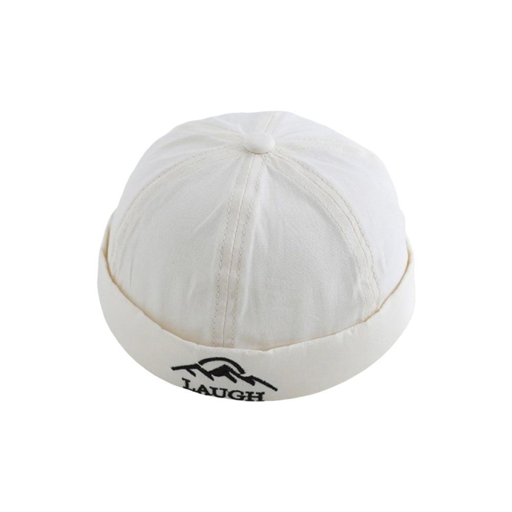 Cotton Children Melon Beanie Letter Embroidered Landlord Cap High Quality Baby Brimless Hat Summer