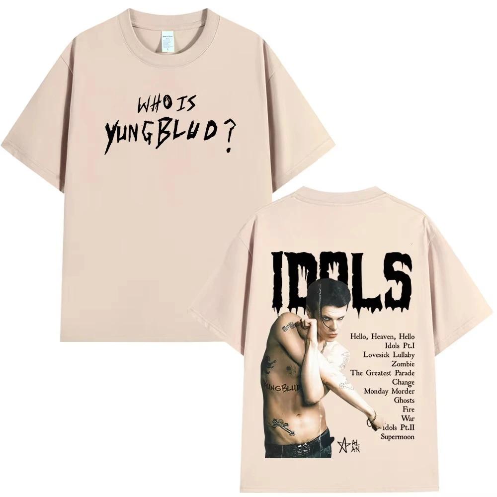Yungblud IDOLS The World Tour 2026 Merch T Shirt Men Women Hip Hop Tshirts Casual Cotton Oversized Gothic Punk Loose TShirts