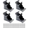 Folding Leg Brackets, Set of 4, with 40 Screws, Desk Legs, Table Legs, Chairs, DIY