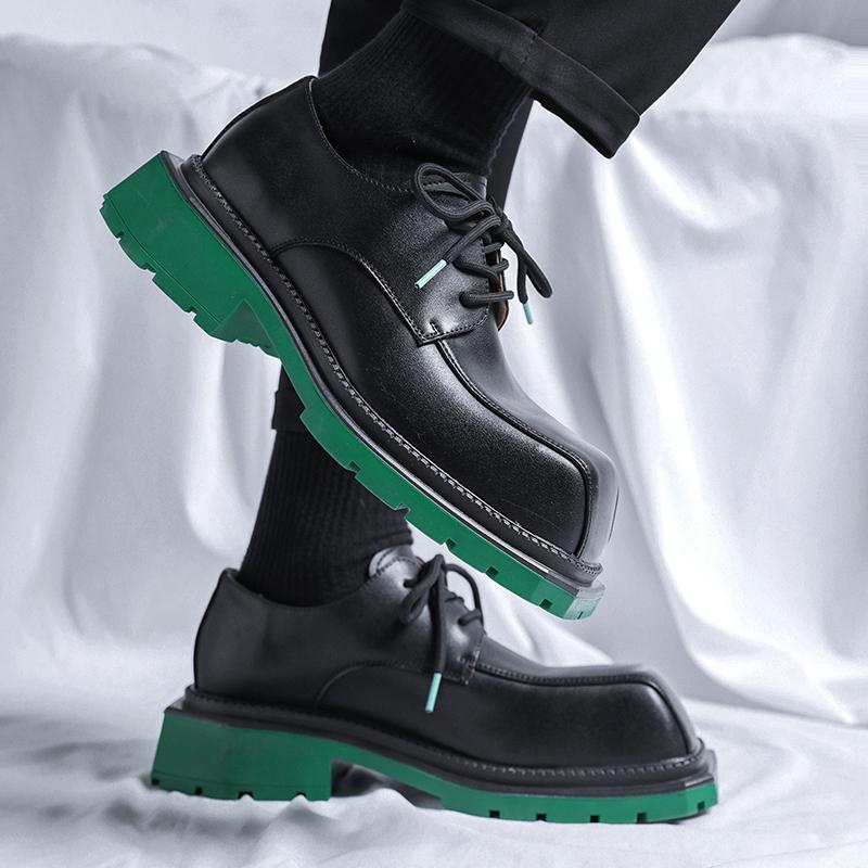 Мужские туфли-лифты, уличные шнурки, черные, зеленые кожаные оксфорды, свадебное платье, танцевальный бизнес, формальный смокинг, увеличивающий рост, пиджаки для выпускного вечера, обувь для мужчин