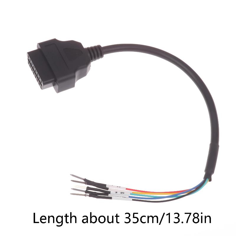 Автомобильный диагностический адаптер Obd2 Разъем Obd2 Перемычка Интерфейс Удлинительный кабель Инструмент Автомобильный удлинительный кабель 16-контактный Can +- K-линия