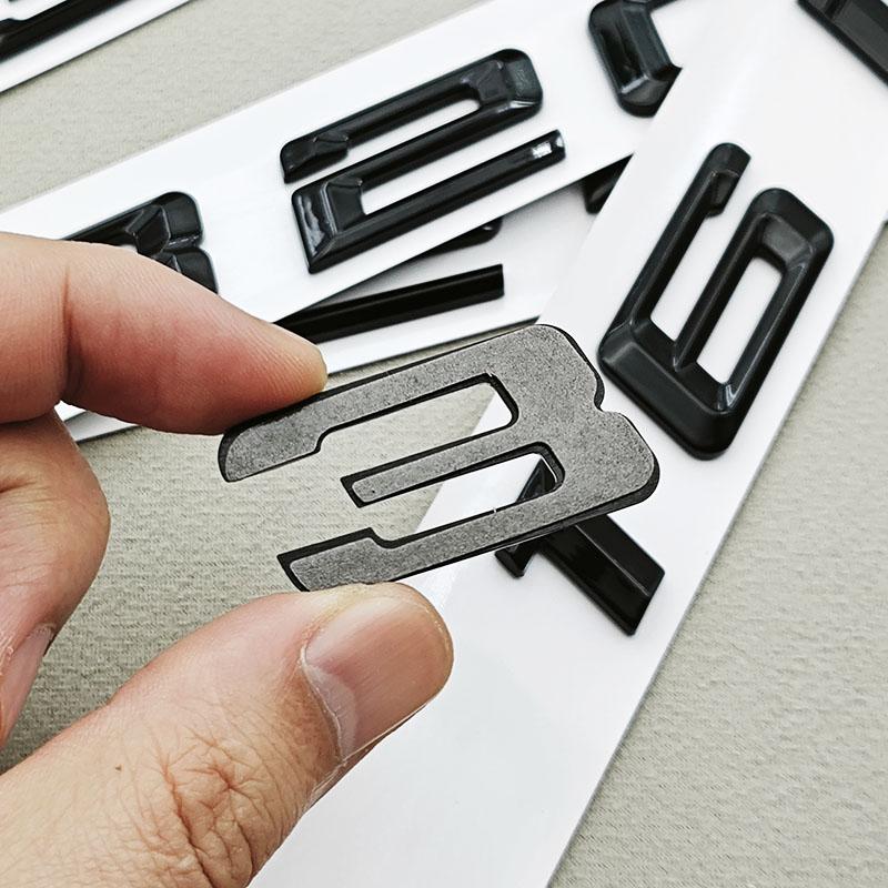 3D ABS Black Car Letters Logo 320i 325i 330i Rear Trunk Badge Emblem Sticker For BMW 3 Series 320i 325i 330i 318i Tail Marking ia2
