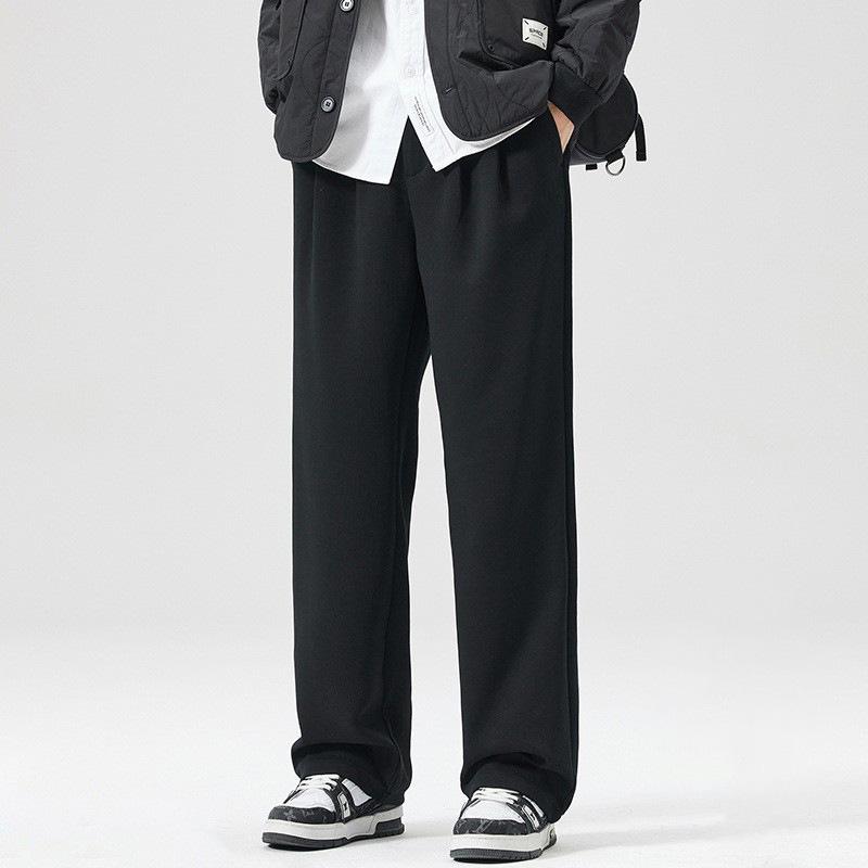 LKTM Мужские повседневные прямые брюки на весну/осень - Простые, свободные, высококачественные и универсальные