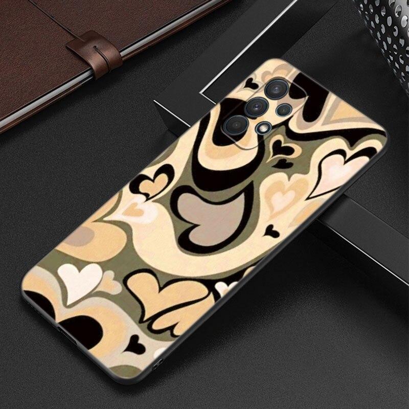 Чехол с узором в виде фиолетового сердца и вихря для Samsung Galaxy A12 A22 A31 A32 A50 A51 A70 A71 A72 A11 A21S A02S A10S A20S A30S A52 S 5G