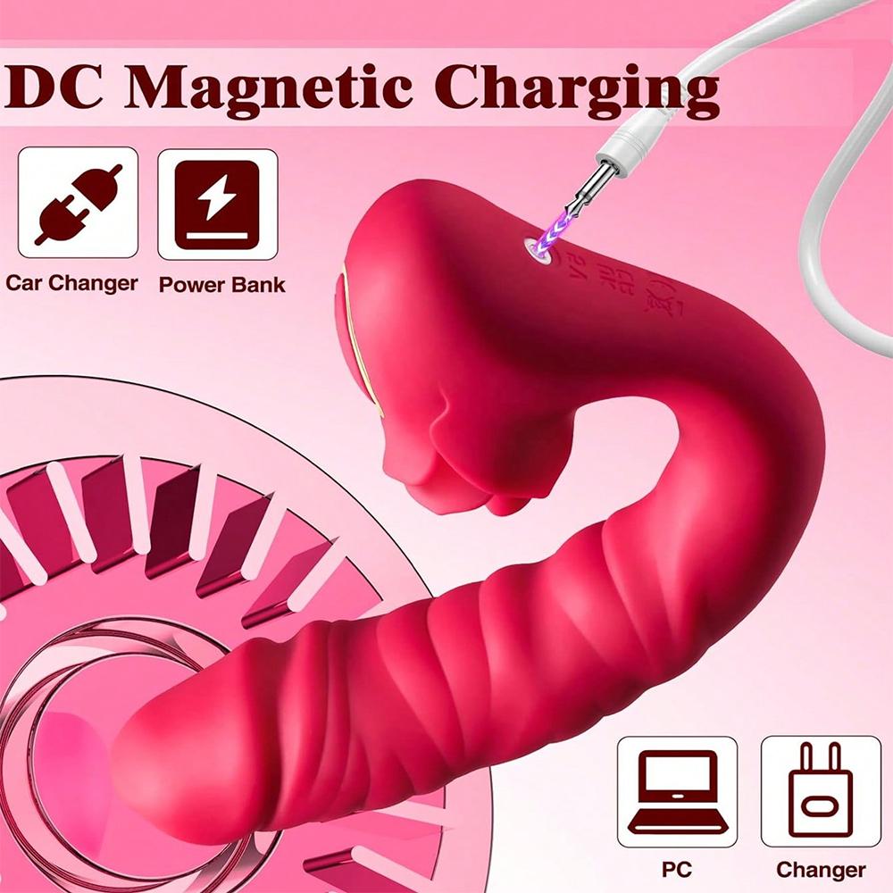 Вибратор для клитора, лизания языка для женщин, реалистичный фаллоимитатор, вибратор, стимулятор точки G, пары, игры для женщин, вагина, клитор, минет, оральный стимулятор клитора