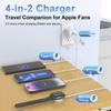 4 In 2 Apple Watch Charger Cable,Multi iPhone Watch Charger Cable - Fast Magnetic iWatch Charger, Compatible with Apple Watch