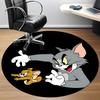 1pc Tom Jerry Office Round Area Rug, Under Office Chairs Bedroom Living Room Home Decor, Room Decoa1016107