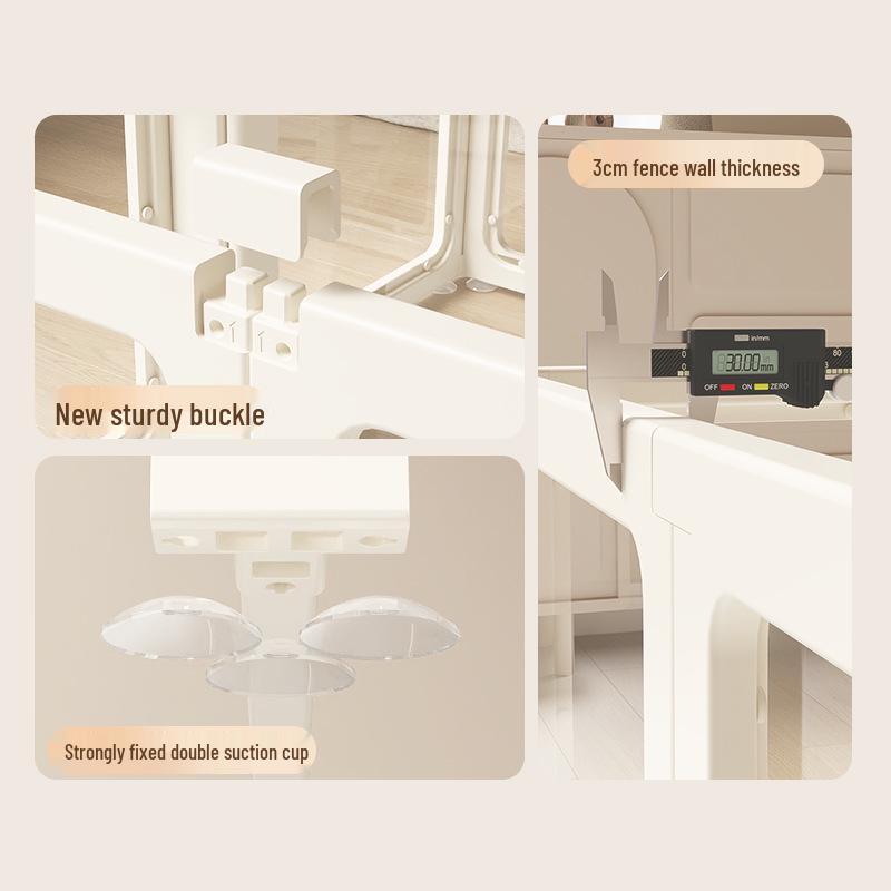 Clear Acrylic Indoor Dog Fence for Small Pets - Safety Enclosure & Dog House