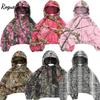 RogueWave New European and American Cross-border Camouflage Street Retro Hip-hop High Street American Men's and Women's Loose Hooded