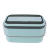 Двухслойный Bento Box 316 из нержавеющей стали с отсеком, портативный ланч-бокс со столовыми приборами для работы