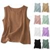 Женские майки, повседневные топы, блузки без рукавов, нарядные летние рубашки