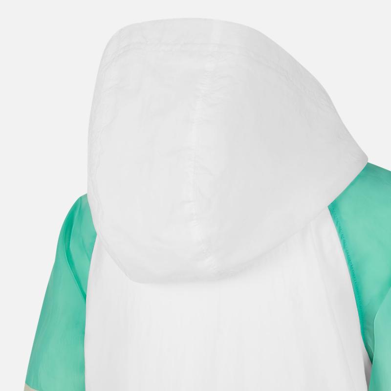 Nike Куртка с капюшоном и полумолнией, цветные блоки, детская, зеленая DX6297-100