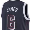 Nike Баскетбольная сборная США по баскетболу Олимпийская серия SS24 Dri-FIT LeBron James Logo Дышащая тренировочная спортивная баскетбольная майка мужская майка темно-синяя NN201911308-USA