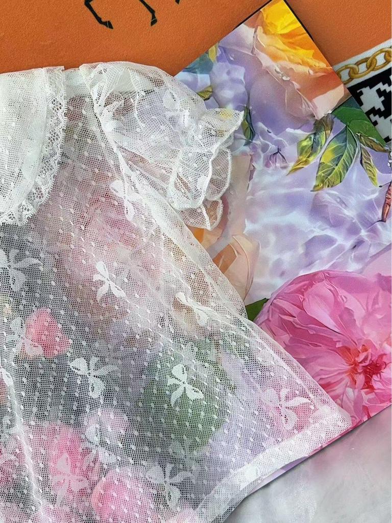 Кружевной топ-бюстье для девочек в стиле Лолита с вырезами - Новый супермягкий тонкий однотонный топ