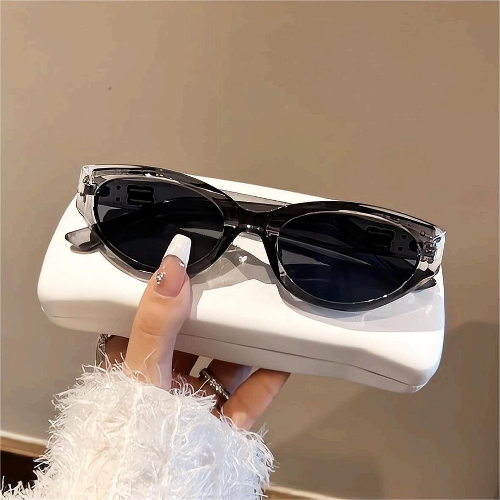 High-End Small Face Cat'S Eye Retro Sunglasses Men'S Trendy Personality Sunglasses Women'S Models