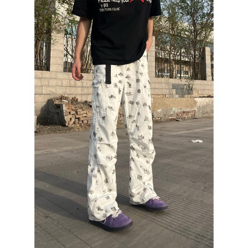 Cleanfit Multi-pocket Tooling Jeans Men's Spring and Summer Vibe Logging Pants Straight Casual Trousers