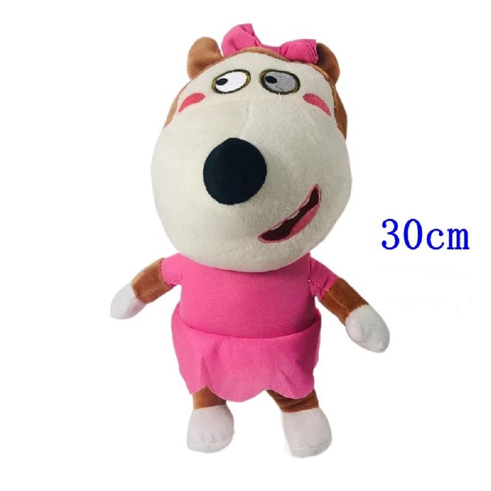 30cm Anime Wolfoo Family Plush Toys Cartoon Plushie Lucy Soft Stuffed Dolls Toy For Children Kids Boys Girls Fans Gifts